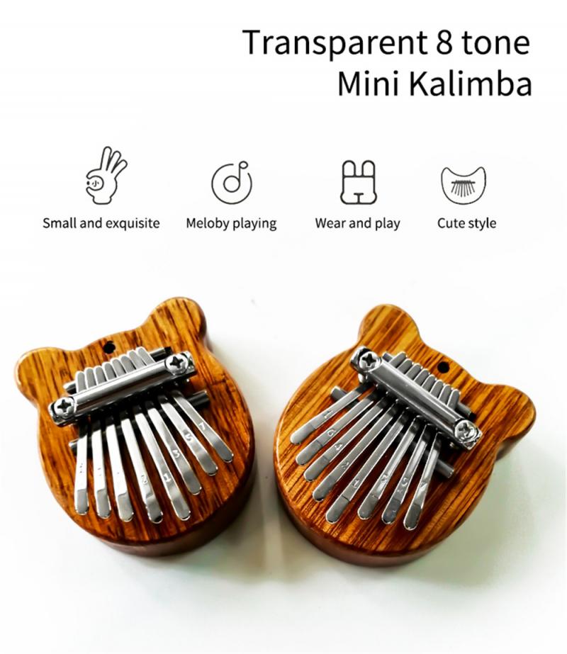 Mini Kalimba Duim Piano 8-Tone Kalimba Duim Piano Kalimba Plaat Muziekinstrument