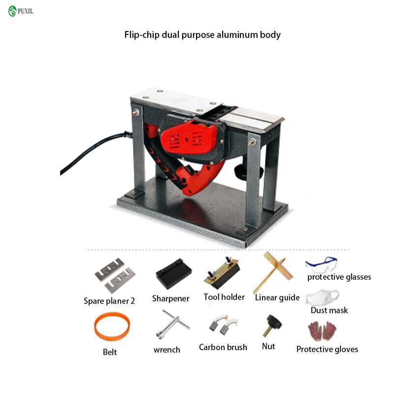 Electric Planer Household Small Multifunction Portable Desktop Carpenter Woodworking Tool Electric Plane Pressing Machine