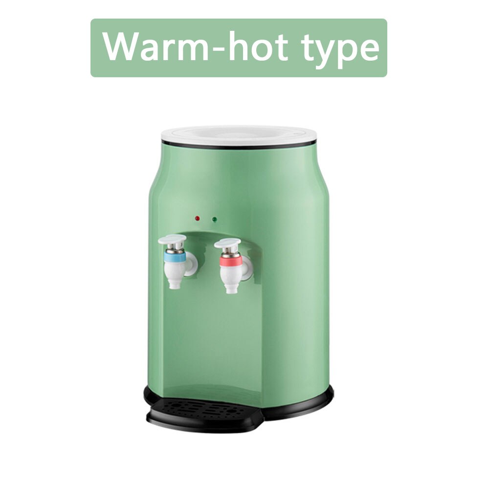 DMWD Household Water Dispenser Mini Drinking Fountain Desktop Water Boiler and Cold Dual Use Heating Machine Tea Maker 220V: Green Warm