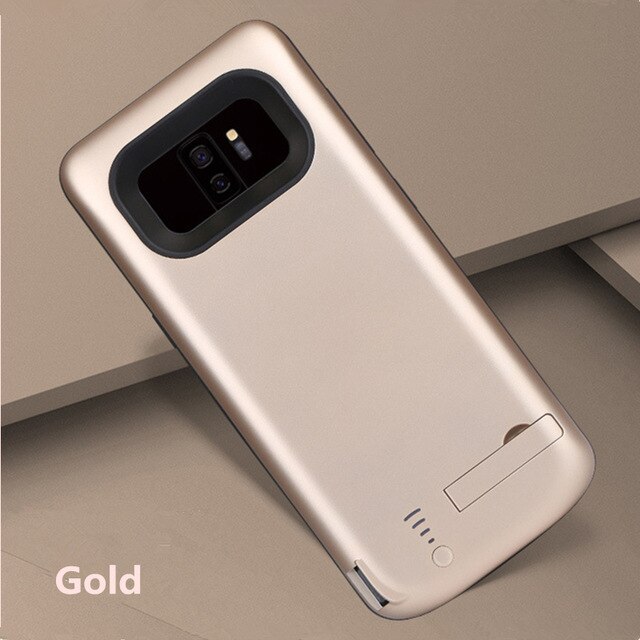 Bærbar telefon batteri-etui til samsung galaxy  s9/  samsung  s9 plus batterioplader etui til samsung  s8 plus powerbank: Guld til  s9 plus