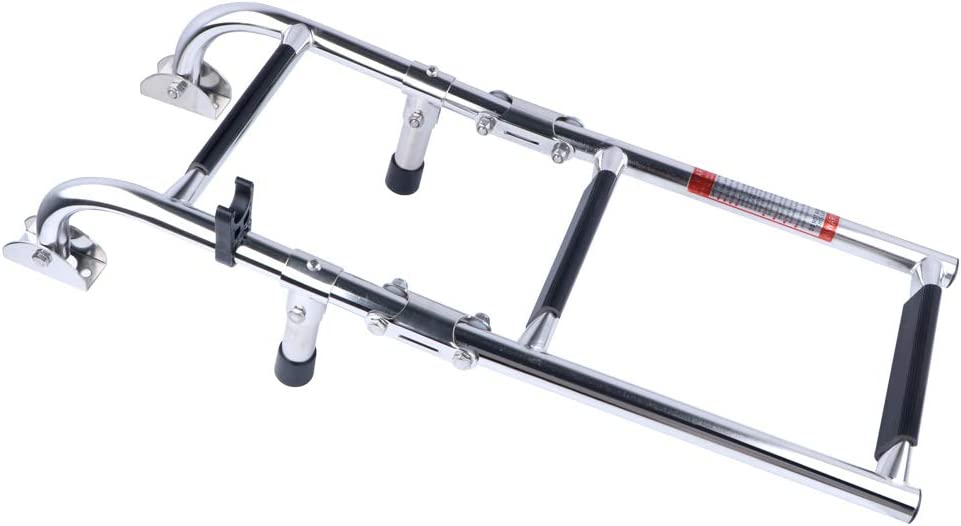 Boot Accessoires Marine 3 Step Vouwladder Boot Marine Roestvrij Staal Ponton Ladder Gepolijst 2 + 1 Trede