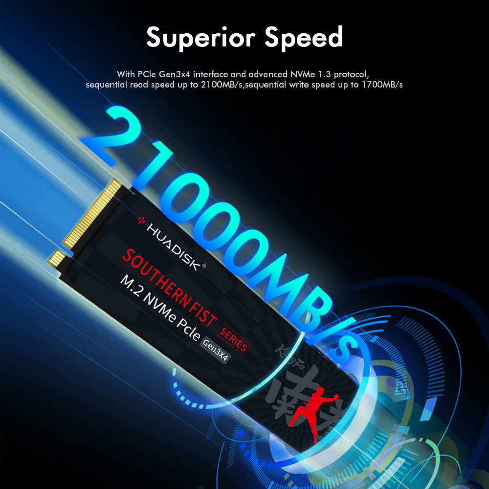 Disco duro HUADISK Ssd Nvme M2 Pcie Gen3 128gb 256gb 512gb 1tb disco duro interno para portátil de escritorio