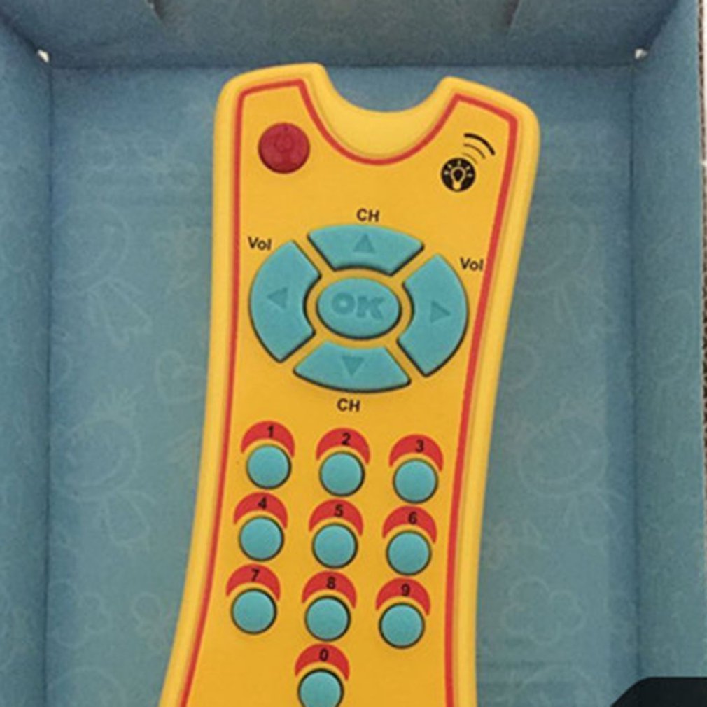 Baby Speelgoed Kleurrijke Muziek Mobiele Telefoon Tv Afstandsbediening Vroege Educatief Elektrische Nummers Remote Learning Machine Speelgoed