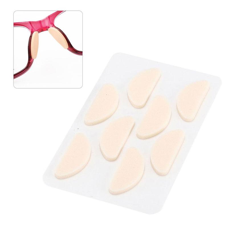 4 paar neuspads voor brillen, zelfklevende siliconen neuspads, antislip, witte dunne neuspads voor brillen, brillen en zonnebrillen