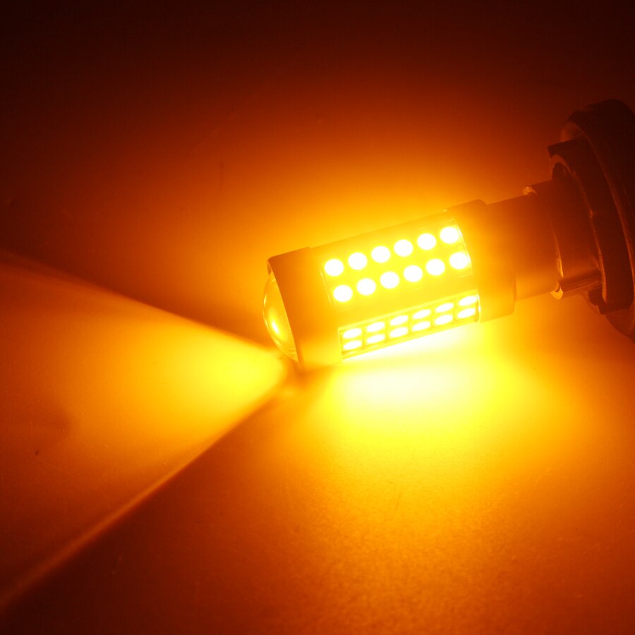 Ruiandsion 2 Stuks PSY24W LED-knipperlichten – Ambergeel, 450 Lumen, 10-30V, 3030 15SMD, Niet-polair, Voorzijde Richtingaanwijzers