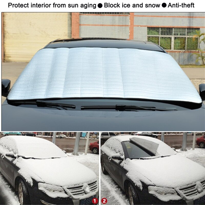 Car Windscreen Cover Anti Snow Frost Ice Windshield Dust Protector Heat Sun Shade Ice Large Snow Dust Protector Car Covers