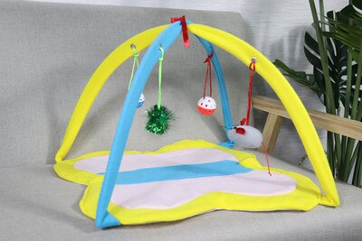 Leżąca zabawka dla kota s ulubiona mysz droczyć się zabawka dla kota zestaw zabawek zabawa namiot dla kota mata dla kota zagraj w łóżko zabawki dla zwierząt domowych i łóżko wygodne i zabawne ulubione koty: motyl