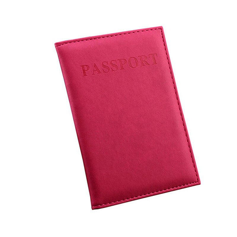 Classy Practical Travel Case Passport ID Card Cover Holder Protector Organizer PU Leather Women Men Wallet: 6