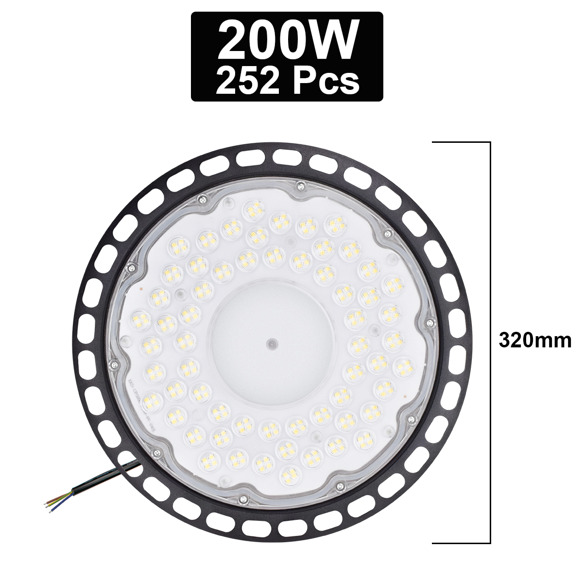 200w 6500k -led-hallenstrahler,  ac 220v ip65 wasserdichte leuchten für gewerbe, industrie, markt, lagerhalle, garage, werkstatt, garagenbeleuchtung: Rot, gelb und blau