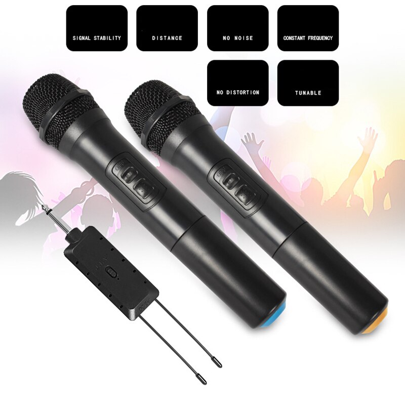Universele Vhf Draadloze Handheld Microfoon Met Ontvanger Voor Karaoke/Business Meeting Draagbare Microfoons