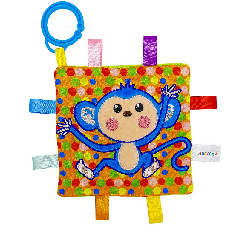 Toalla de etiqueta cómoda y cuadrada suave para bebé, toalla calmante para bebé, Toalla de baño multifunción con agarre para bebé: 04