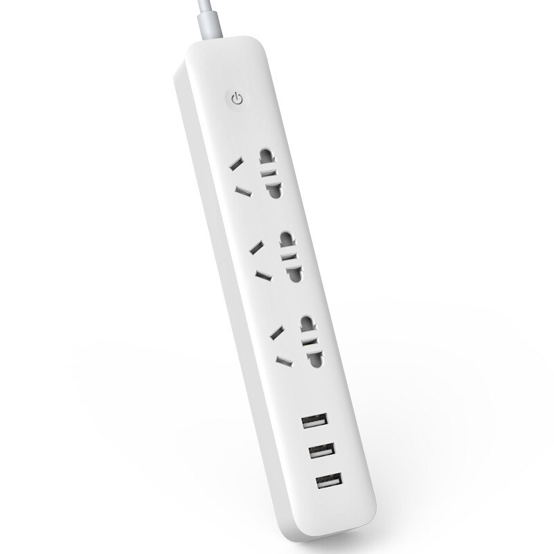 Original Xiaomi Qingmi Smart WiFi Power Strip 3 Ports 3 USB Fast Charging / 5 Jacks Extension Socket Plug Mijia Home APP Control: Add EU Adapter / 3usb 3jacks