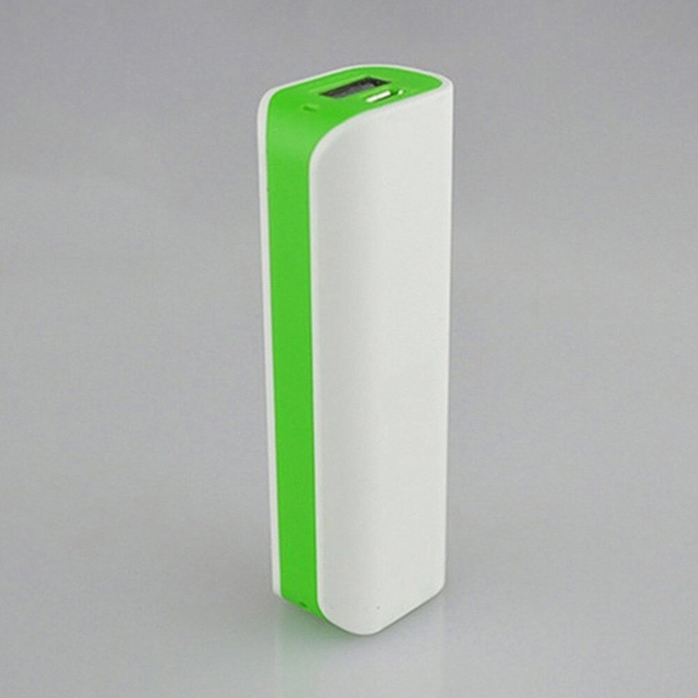 Verde power bank escudo livre de soldagem portas usb power bank pcb caso carregador kits diy alimentado por 2600mah 18650 bateria