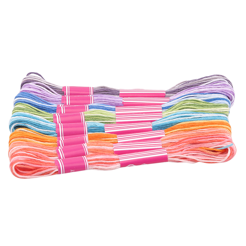 Embroidery Thread Cross Stitch Thread Stitch Cotton Floss Sewing Skeins Craft Unique Style Different Gradient Color