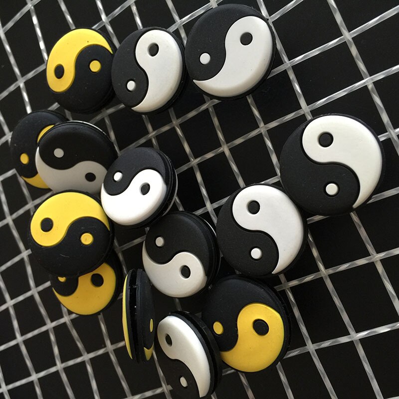 5pcs Tennis Vibration Dampeners Silicone Cute Animal Skull Tennis Dampener Rackets Shock Absorbers Dampener: Tai chi