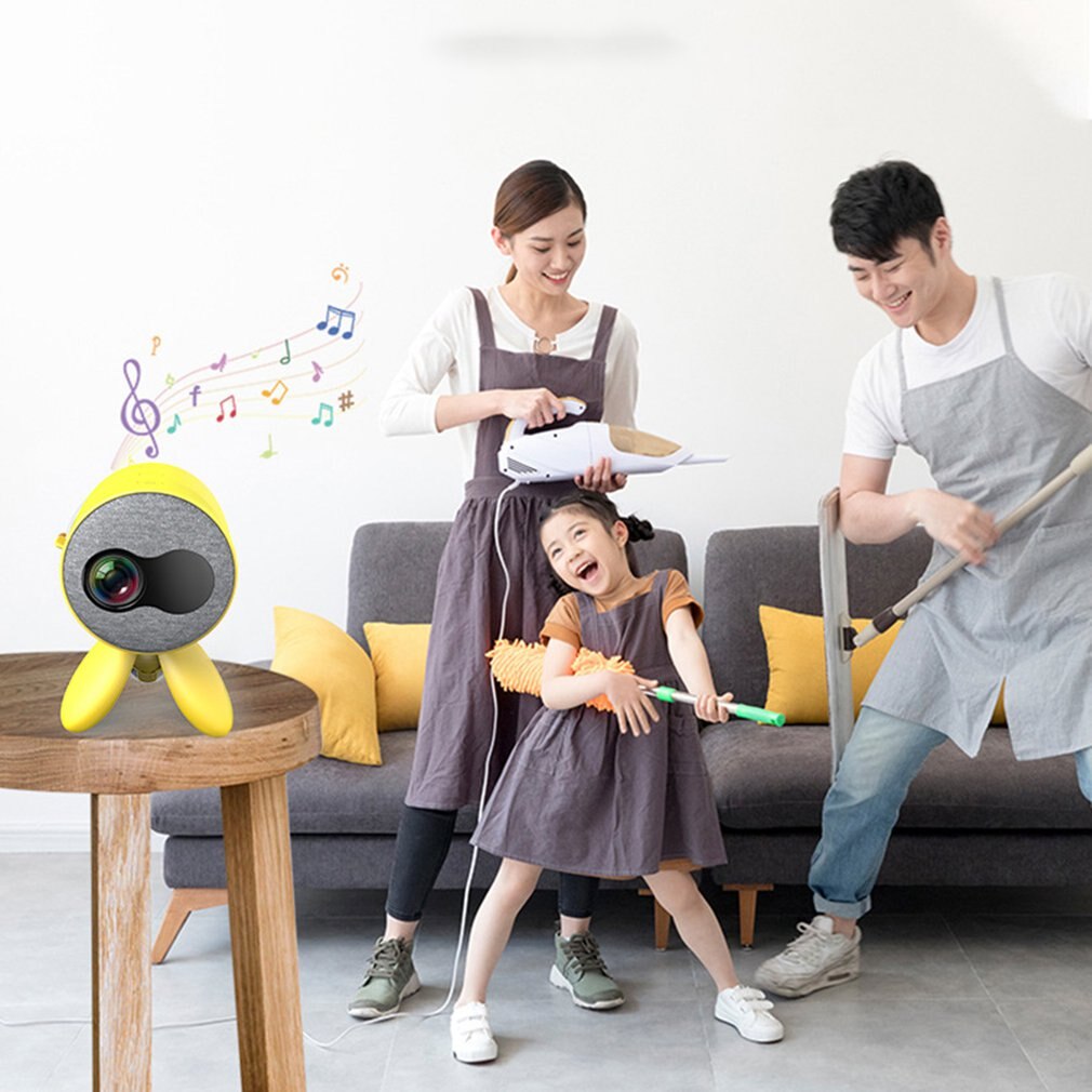 1 Pcs Yg220 Projector Home Mini Micro Led Mobile Phone With Screen Portable High-Definition Projector