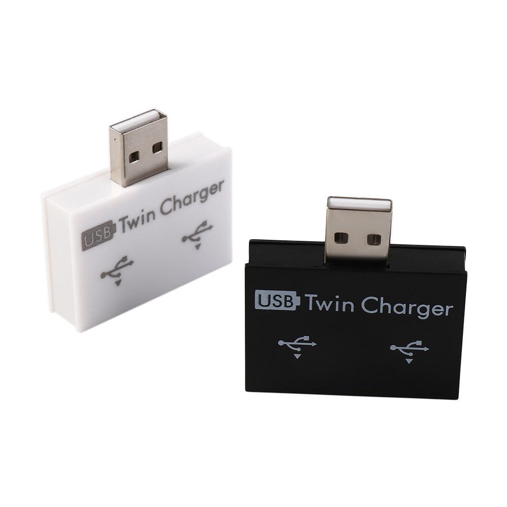 Konwerter Hub Adapter HUB Rozgałęźnik USB 2.0 Koncentrator ładowania 1 męski na 2-portowy żeński Przedłużacz ładowania USB2.0 Rozgałęźnik ładowania