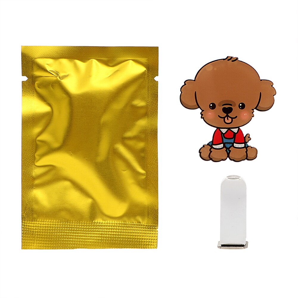 FORAUTO Lufterfrischer Klimaanlage Steckdose Clip Auto Steckdose Parfüm Auto-Styling Auto Ornament Solide Duft Niedlichen Welpen Hund