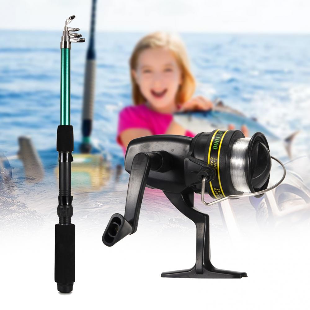 127Pcs/Set TF105 Fishing Tackle Tools Equipment with 1.6m Rod Fish Reel Gear