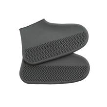 Cubrezapatos de silicona impermeables, cubrezapatos de goma antideslizantes para días lluviosos, protectores de botas reutilizables M/L, accesorios para clima húmedo: L / Azul cielo