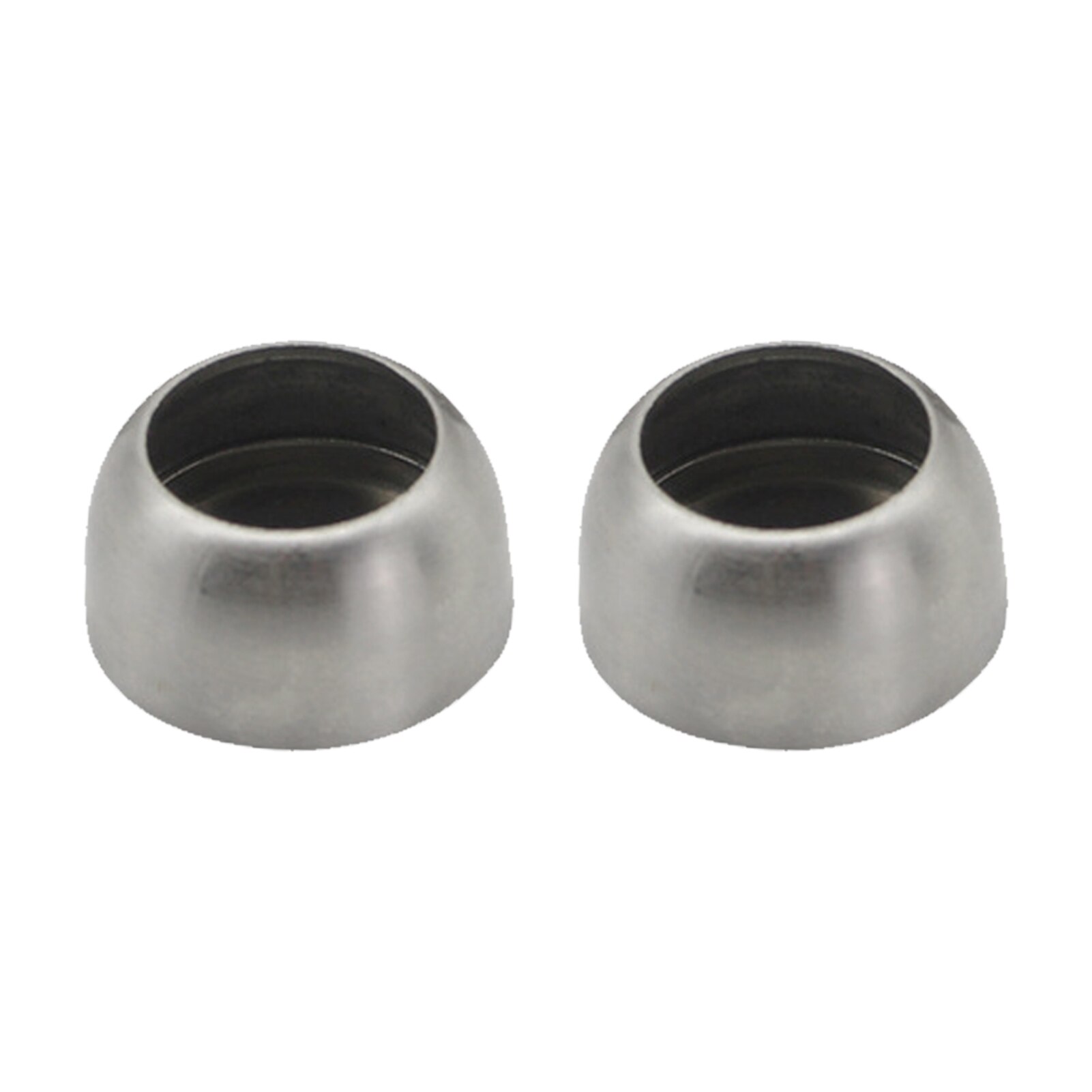 2pcs Easy Install Bedroom Wardrobe Pole Socket Home Round Bathroom Curtain Stainless Steel For Closet Durable Rod Flange Support