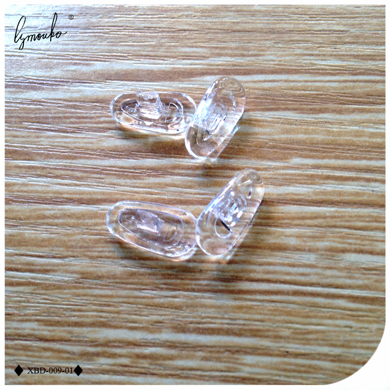 10 par/lote Airbag de silicona transparente sin agujeros almohadillas nasales en gafas cómodas antideslizantes para insertar almohadilla nasal integrada