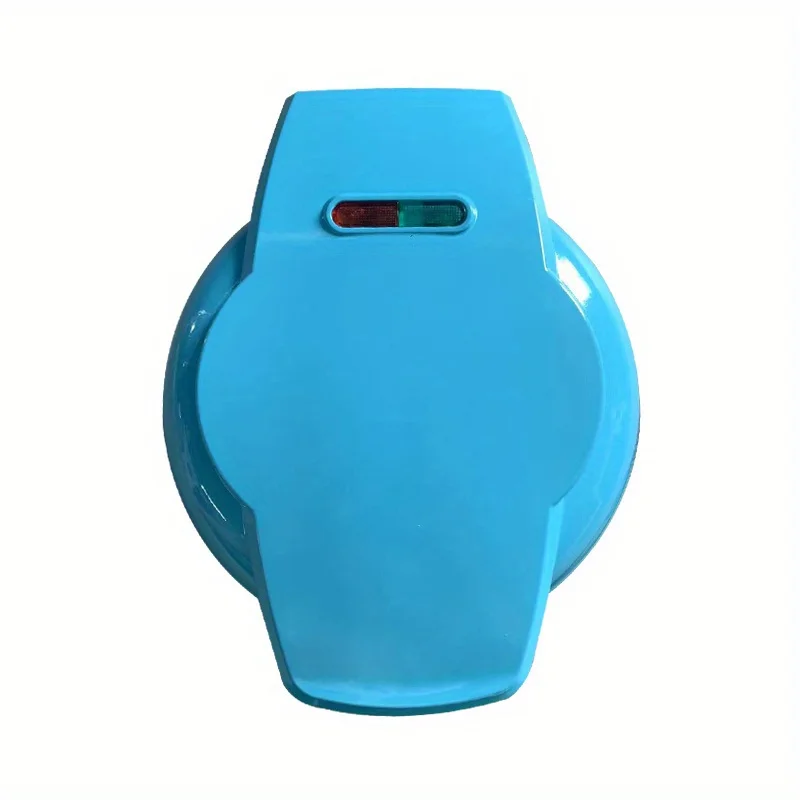 Mini Wafel Kookmachine-Produceren 7 Verschillende Vormen Pannenkoeken Elektrische Non Stick Wafelijzer, Pan Cake Pot Koffiebrander: Blauw / Au