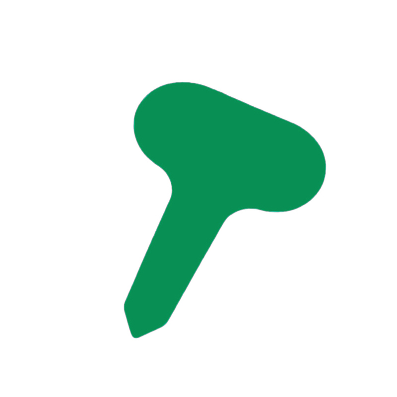 100Pcs T-Type Plant Markers Kleurrijke Pvc Plant Tags Tuin Kwekerij Label Plant Tags Waterdicht Tuinieren Tags Kas markers: Lake Blue