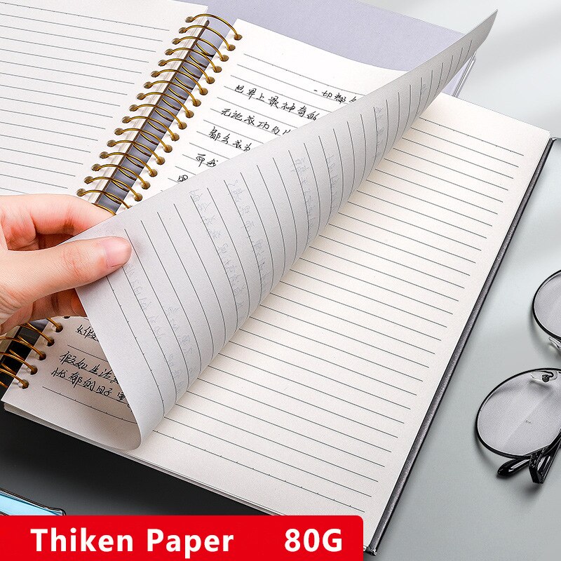 A4 super tykke 300 sider spiral spiral notatbok journal student dagbok notatblokk ukeplan bøker kontor skrivesaker skolerekvisita
