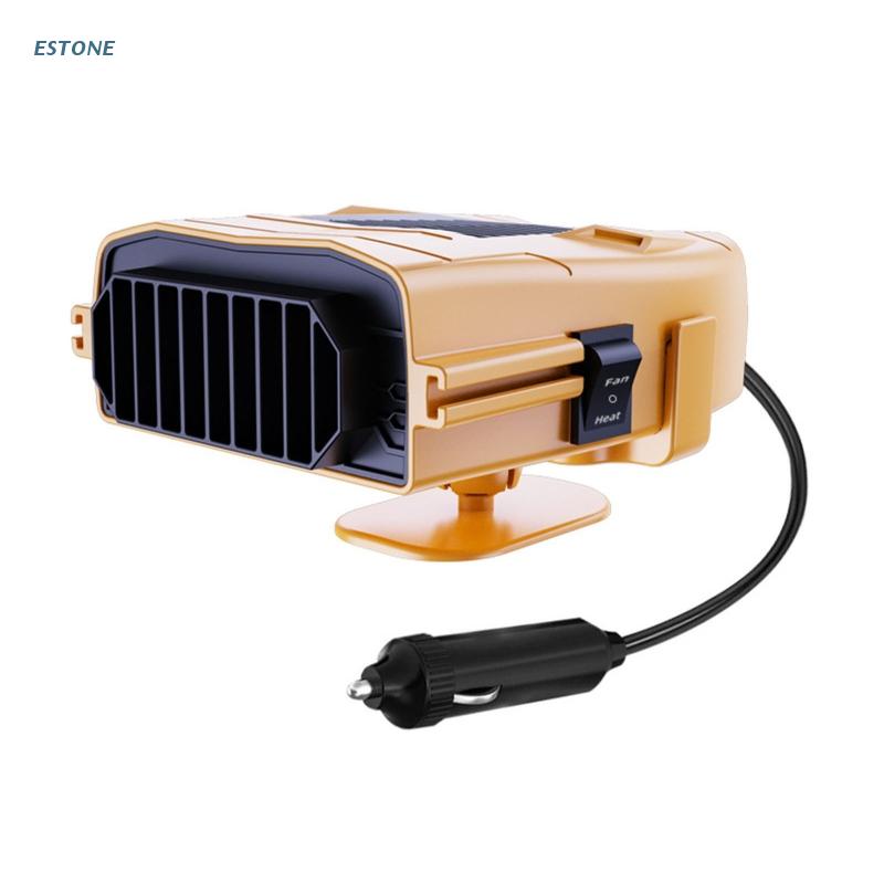 12V 5W Car Electric Heater Winter Fan Defogger Demister Defroster Heater Rotatable Electric Heater: D