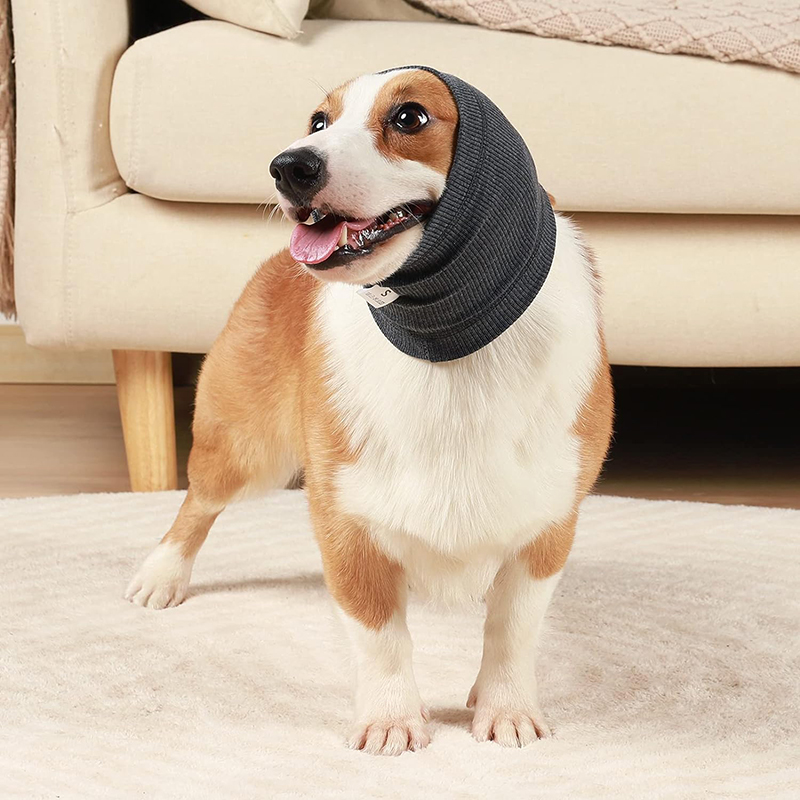 Cache-oreilles de toilettage pour chien, bandeau , couvre-oreille, chapeau, antibruit, écharpe, collier, insonorisé, anxiété, bain pour animaux de compagnie, manches silencieuses et sèches