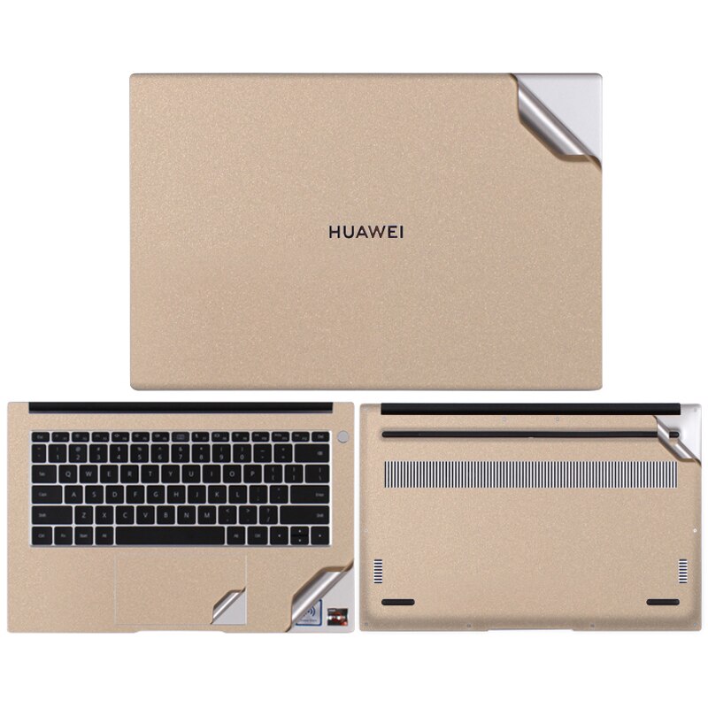 Full Body Cover Stickers for HUAWEI MateBook D 14/15 2021Release Vinyl Decal Skins for HUAWEI MateBook X Pro Cover Coques: MateBook D 15 2021 / Gold