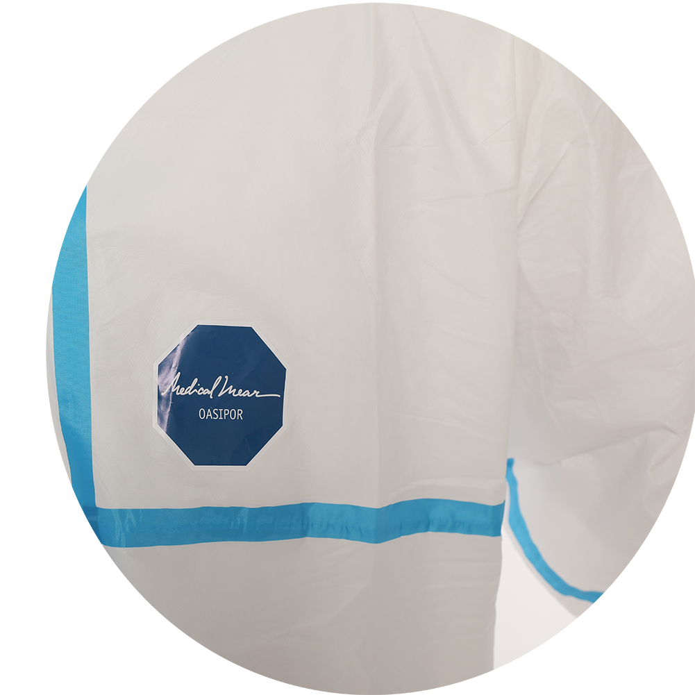 Isolation Gown EN14126 European Coveralls Disposable Waterproof Isolation Coverall