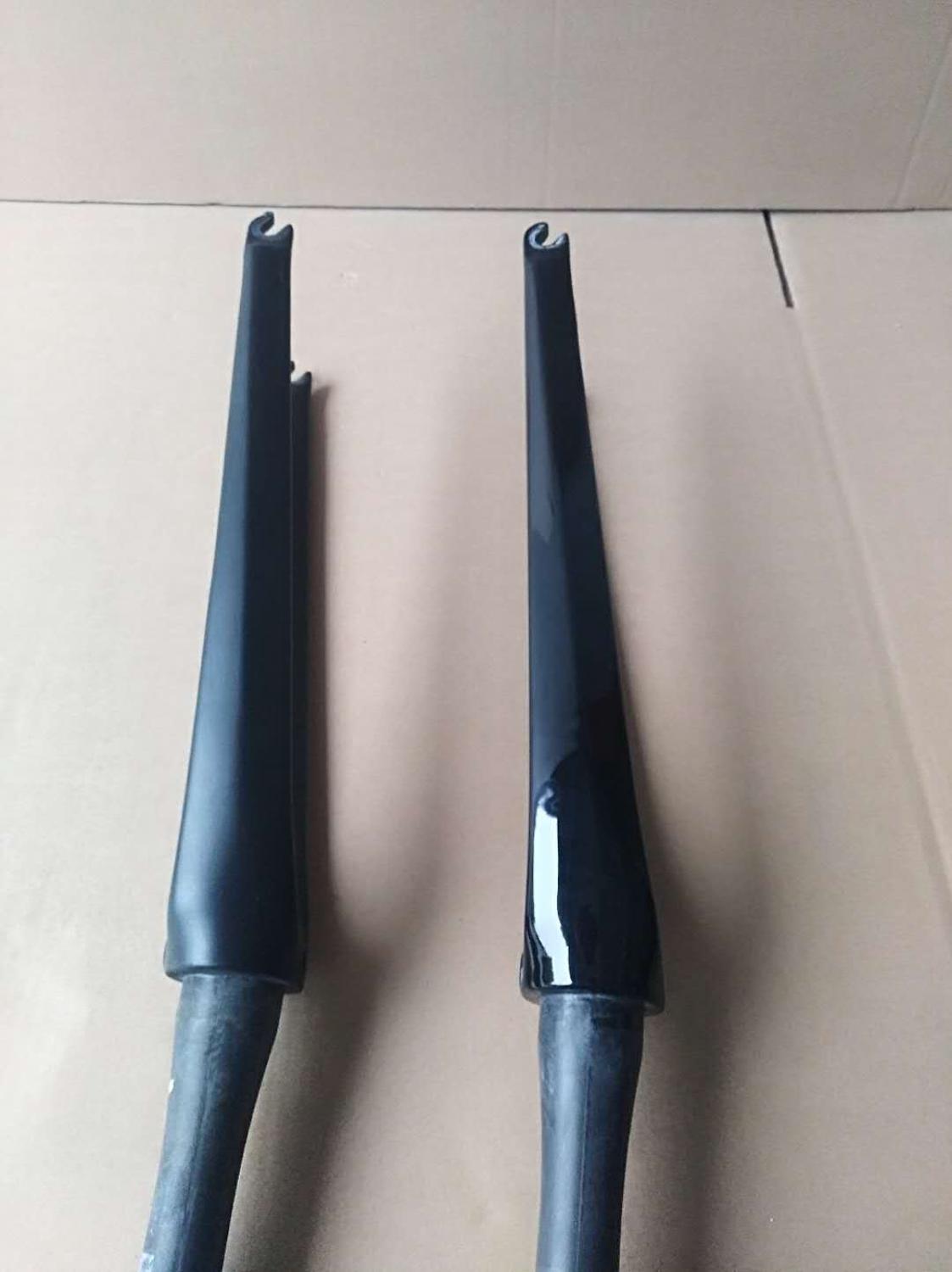 EARRELL 700c Full Carbon Fiber Bike Fork 700*23c Tires carbon road for bicycle Straigh fork brand V brakes UD black