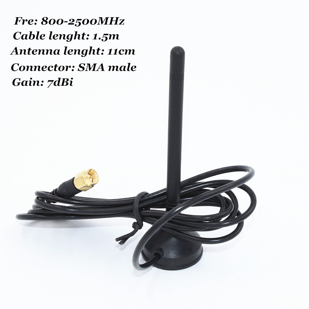 2.4Ghz Wifi Antenne 4G Lte Antenne 3G Externe Antenne 7dBi Sma Stekker Met 1.5M Kabel voor Huawei 3G 4G Router Modem