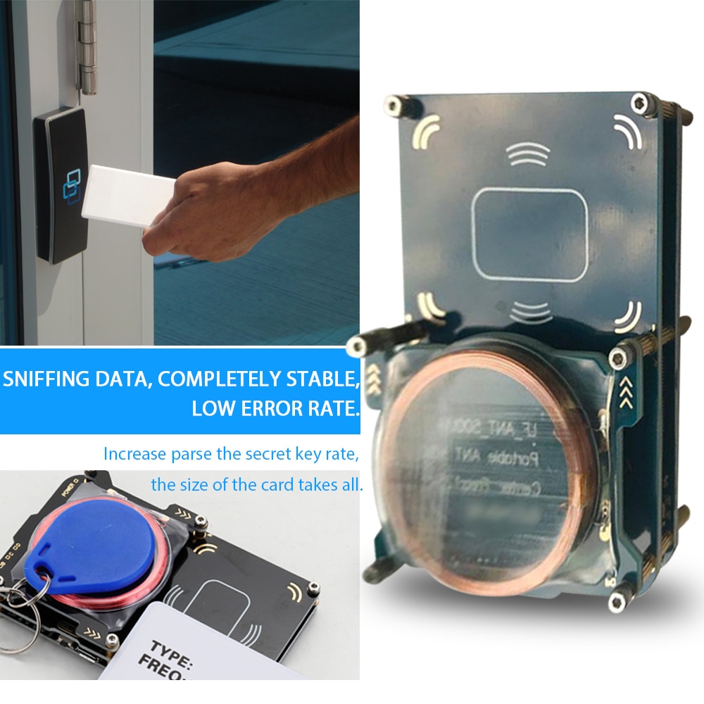 Proxmark3 NFC RFID Card Reader Copier Changeable Card MFOC Card Clone Crack Open Source