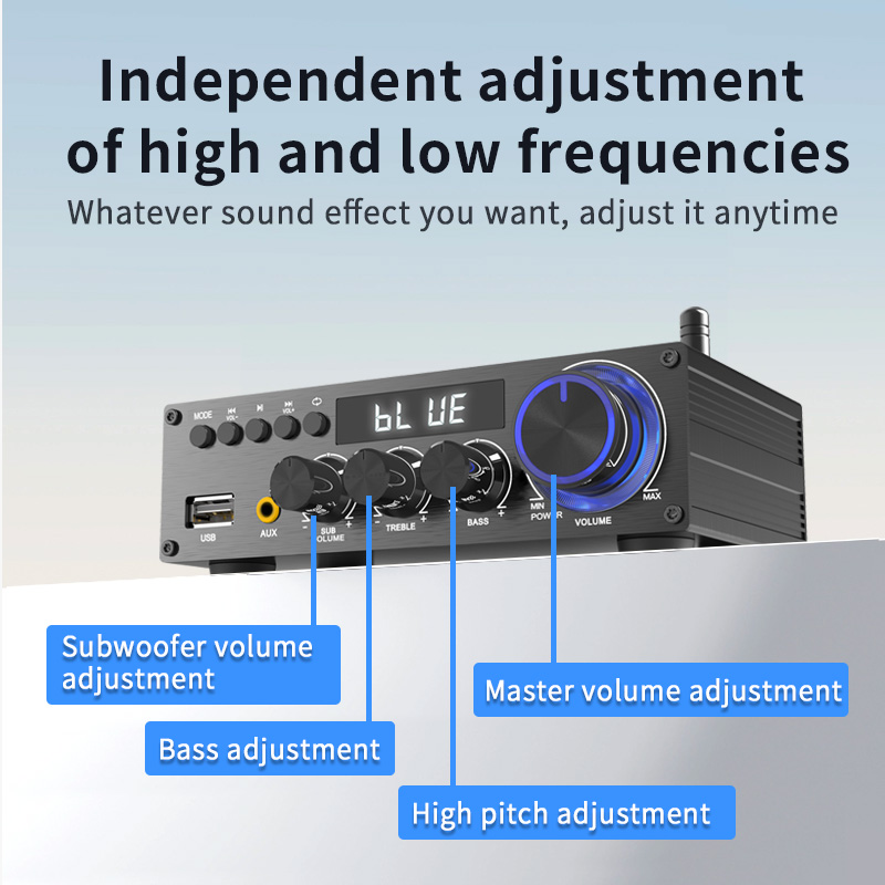 LEPY-T1 30Wx2+60W Amplifier High Power 2.1 Channel Super Bass Subwoofer Bluetooth 5.1 Coaxial USB Remote Control Function