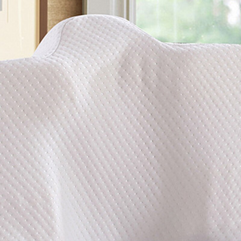 Almohada antiarrugas de espuma viscoelástica curva ergonómica que mejora las almohadas para dormir perfecta soporte para el cuello cóncavo reposacabezas-gris