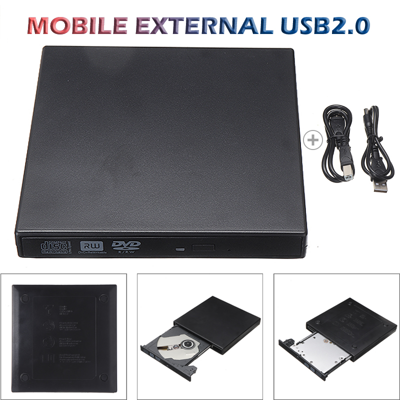 Desktop Notebook Universal Mobile External USB Recorder Optical Drive USB 2.0 External DVD/CD RW Disc Burner Writer