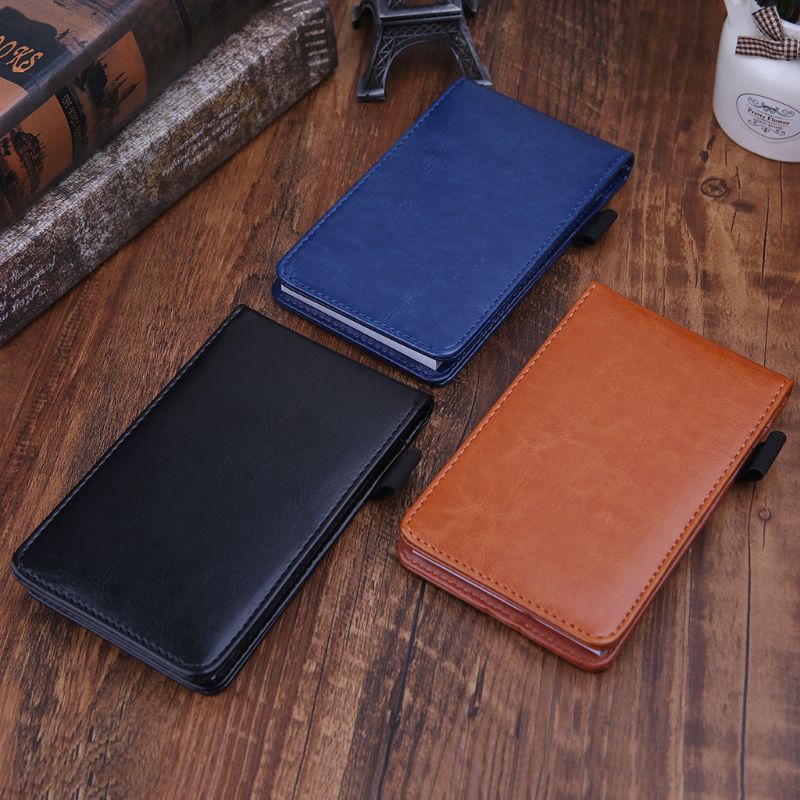 Multifunctionele Pocket Planner A7 Notebook Kleine Notepad Note Book Leather Cover Business Diary Memo Kantoor School Briefpapier Sup