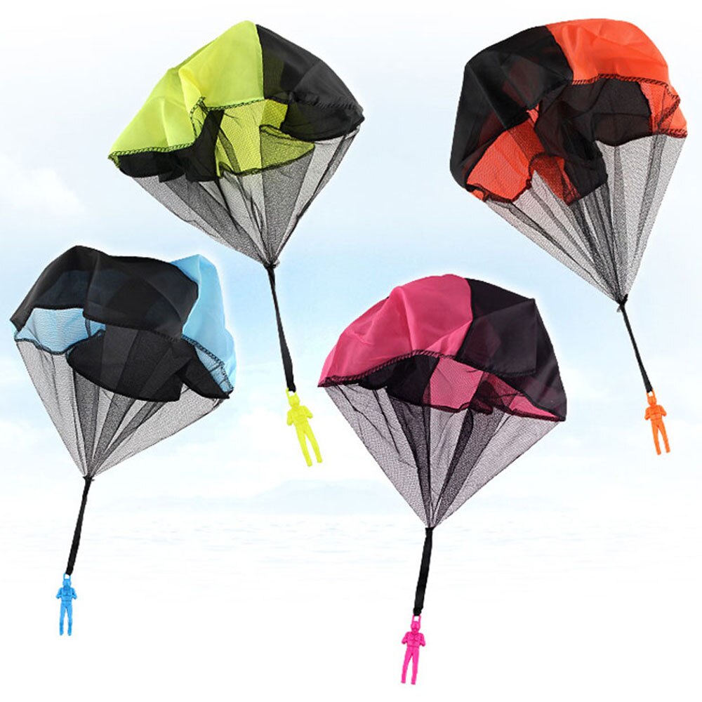 1pc Mini Soldaat Parachute Speelgoed Voor Kids Outdoor Game hand gooien parachute Fun Sport voor Kinderen Speelgoed