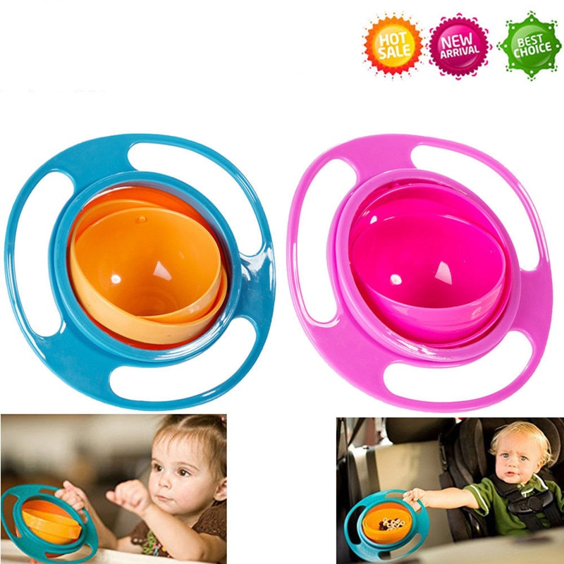 Magic Gyro Kom 360 Roteren Spill-Proof Zuigelingen Peuter Baby Kids Training Voeden Kom Geen Spill Baby Kom Kinderen veiligheid