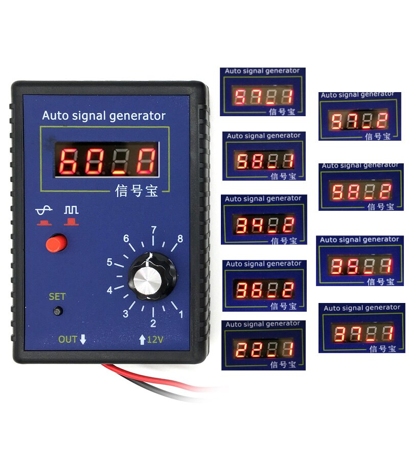 Bilsignalsimulator køretøjssignalgenerator bil krumtapaksel position hall sensor signal output simulering 2hz to 8 khz