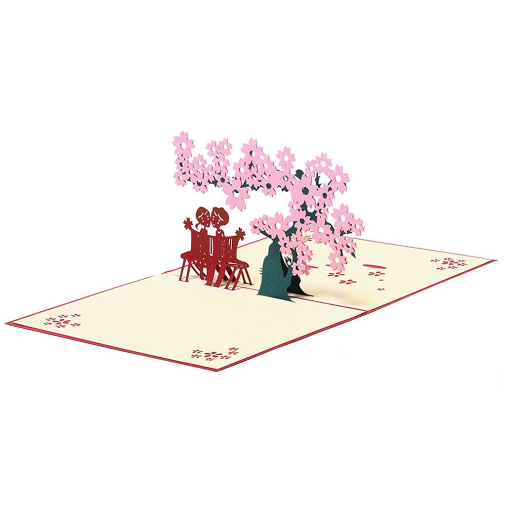 3D Pop-Up Cards Birthday Card for Girl Kids Wife Husband Birthday Cake Greeting Card Postcards Card with Envelope Stickers