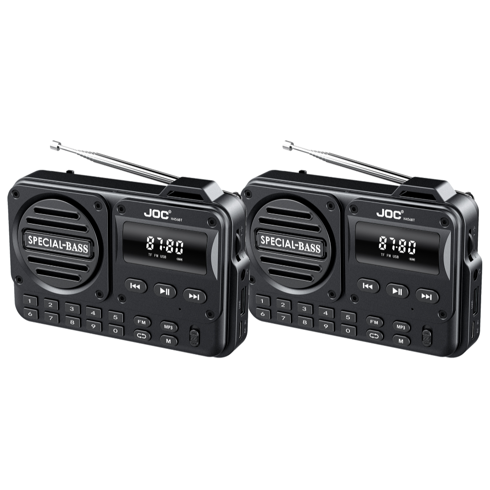 Portable Digital FM Radio Rechargeable BT 5.4 Radio Recorder with LED Display High Sound Speaker FM Frequency 87.5-108: PURPLE