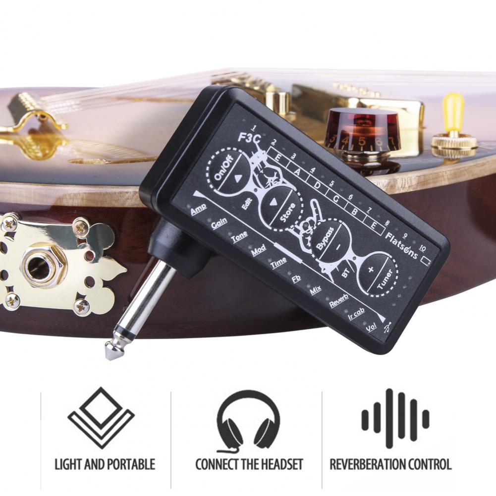 F3C cuffie per chitarra amplificatore tascabile professionale per chitarra compatta ricaricabile di alta qualità per accessori per chitarra elettronica