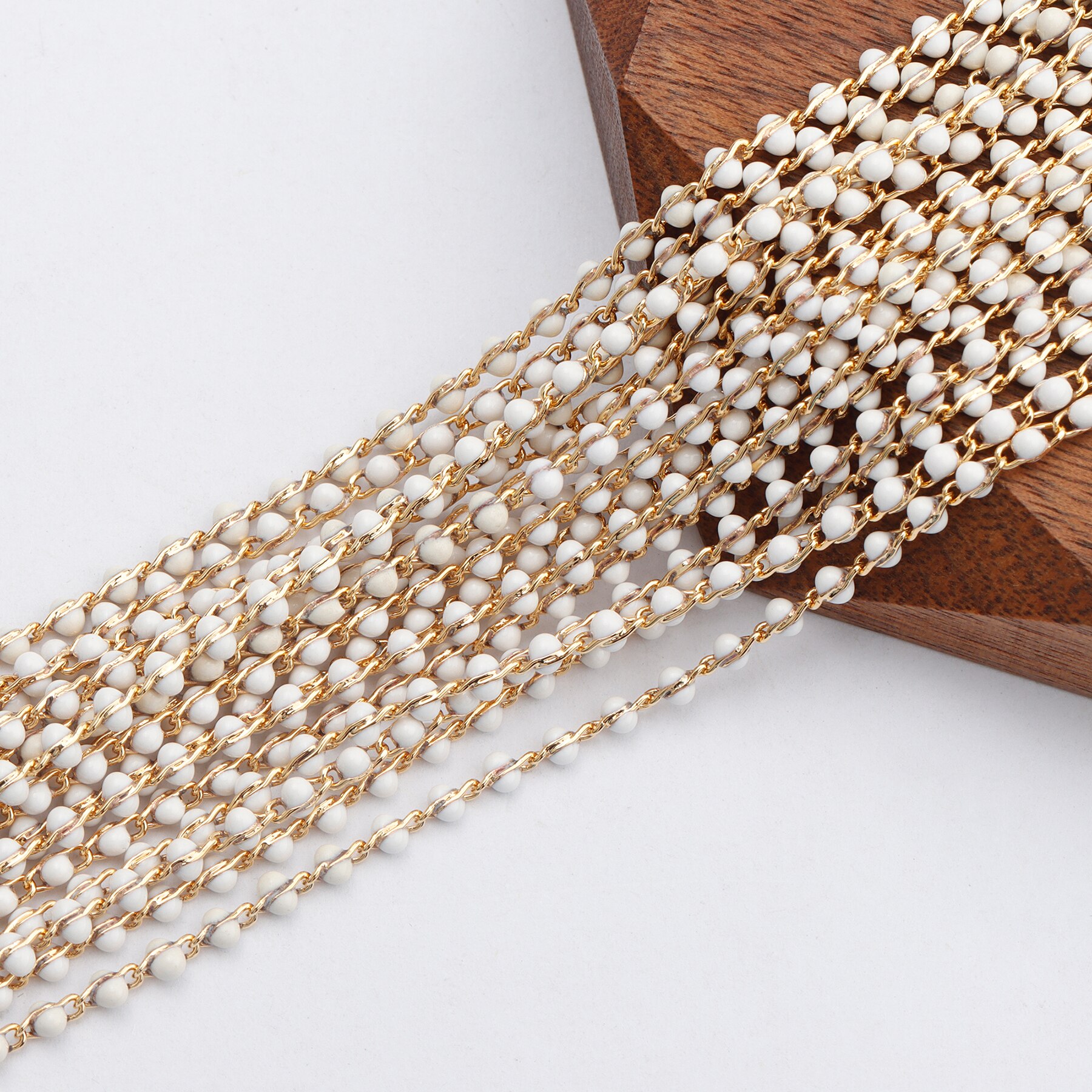 GUFEATHER C84,jewelry accessories,diy chain,18k gold plated,0.3 microns,hand made,jewelry making,diy bracelet necklace,2m/lot