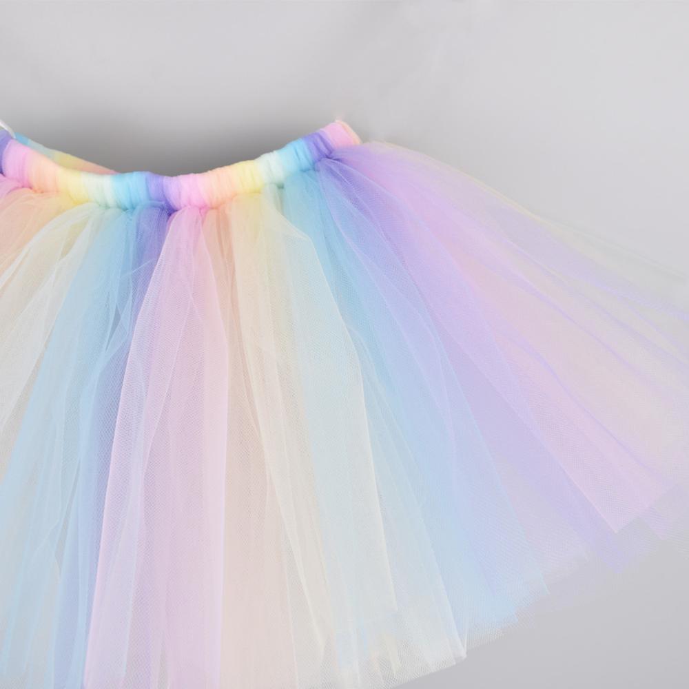 Flickor pastell tutu kjolar barn balett dans tyll pettiskirts underkjolar barn födelsedagsfest kostym fotografi tutus kjol