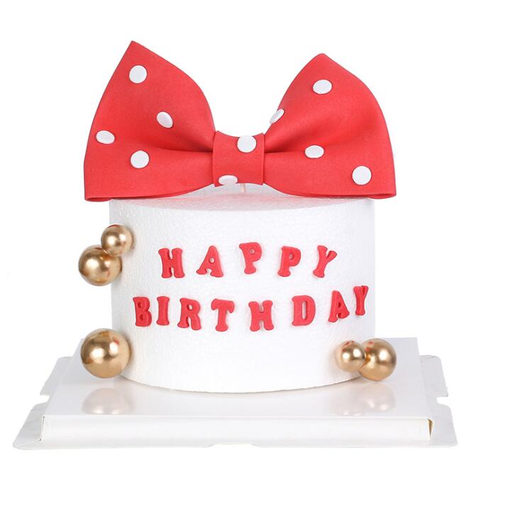 Gâteau Topper nœud-noeud gâteau décoration fête d'anniversaire fille bébé douche décor belle Rosette fille décor: 1