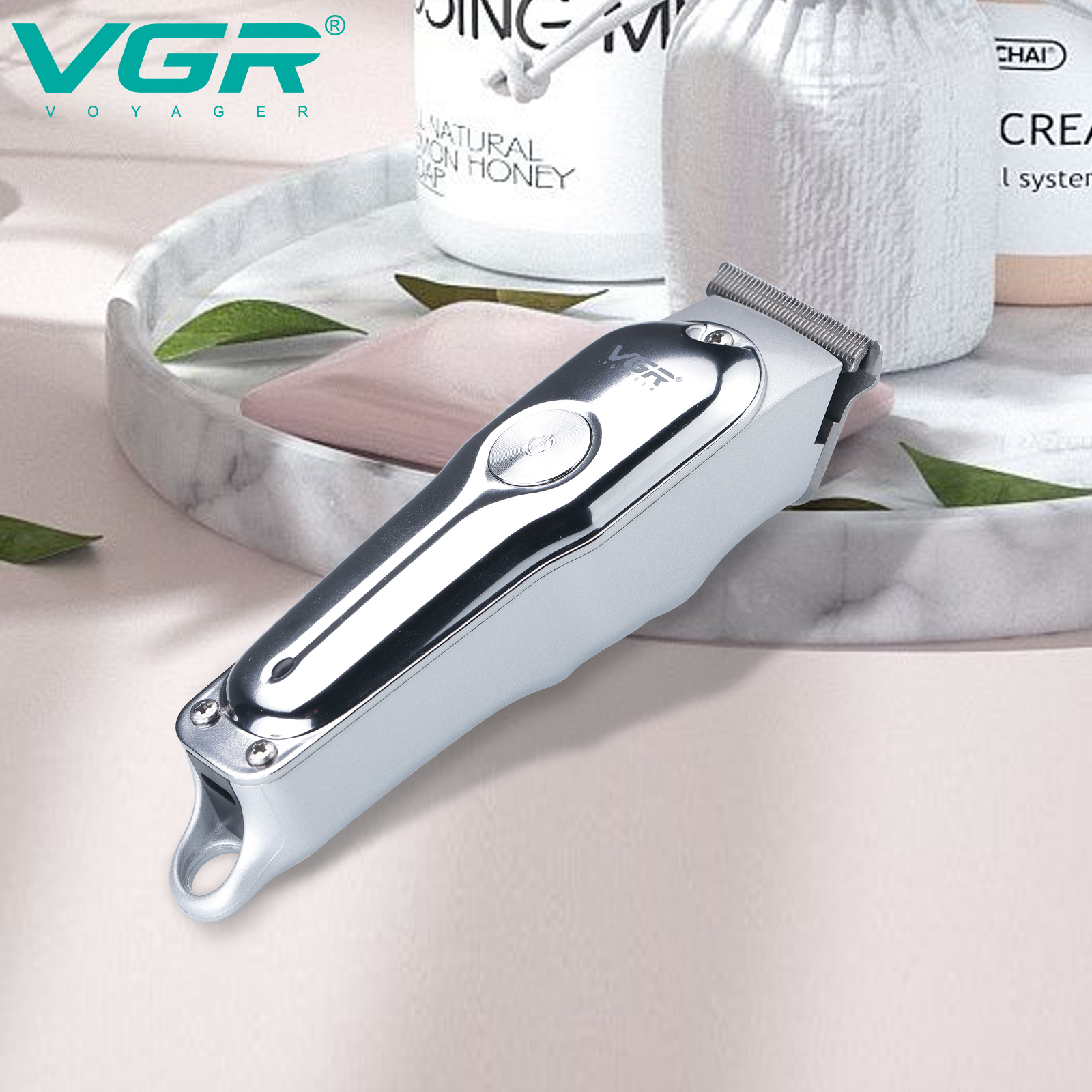 VGR Haarschneidemaschine Schnurlos Haartrimmer Haarspange Elektrisch Haarschneidemaschine T-Klinge Haarschneidemaschine für Herren V-071